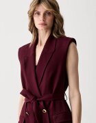 Marciano by Guess елек с двуредно закопчаване дамски с вискоза RASHIDA бордо G6YN07 W3217