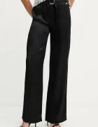 Marciano by Guess Панталон IVA в черно с широка каройка с висока талия 5YGB17 7350A