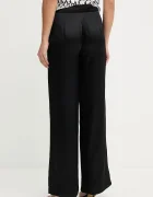 Marciano by Guess Панталон IVA в черно с широка каройка с висока талия 5YGB17 7350A