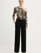 Marciano by Guess Панталон THEA в черно със стандартна кройка със стандартна талия 5BGB13 7397A
