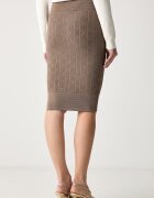 Marciano by Guess пола тип молив с вискоза YAMNA кафява G6YD07 Z1013