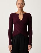 Marciano by Guess пуловер дамски с вискоза LIMA бордо G6BR24 Z1637