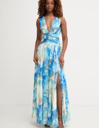 Marciano by Guess разкроена рокля ADELA синя G6GK14 W1787
