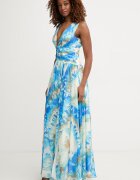 Marciano by Guess разкроена рокля ADELA синя G6GK14 W1787