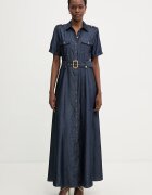Marciano by Guess разкроена рокля от лиосел KAT тъмносиня G6GK60 D1056
