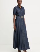 Marciano by Guess разкроена рокля от лиосел KAT тъмносиня G6GK60 D1056
