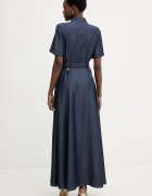 Marciano by Guess разкроена рокля от лиосел KAT тъмносиня G6GK60 D1056