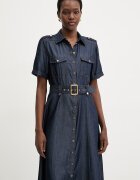 Marciano by Guess разкроена рокля от лиосел KAT тъмносиня G6GK60 D1056