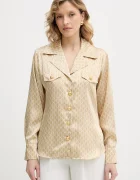 Marciano by Guess Риза ELIDA дамска в бежово със стандартна кройка с класическа яка 6RGH12 7435A