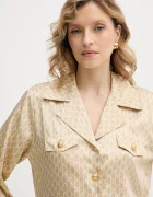 Marciano by Guess Риза ELIDA дамска в бежово със стандартна кройка с класическа яка 6RGH12 7435A