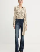 Marciano by Guess Риза FATOU дамска в бежово със стандартна кройка с класическа яка 6RGH08 7430A