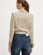 Marciano by Guess Риза FATOU дамска в бежово със стандартна кройка с класическа яка 6RGH08 7430A