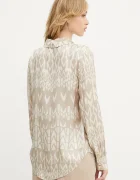 Marciano by Guess Риза MELISSA дамска в бежово със стандартна кройка с класическа яка 5GGH32 7298A