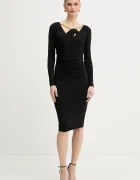 Marciano by Guess Рокля CARLI в черно къса с кройка по тялото 6RGK16 6257A