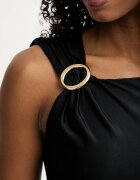 Marciano by Guess рокля драпирана от вискоза INES черна G6GK24 K3066