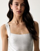 Marciano by Guess рокля по тялото с вискоза VALENTINA сребърна G6YK43 Z1110