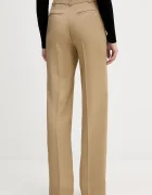 Marciano by Guess стандартен панталон дамски с добавена вълна ABBY зелен с висока талия 6RGB06 7433A