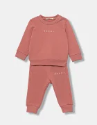 Marni Бебешки памучен спортен комплект MS1B-SET OVERALLS (2 части)