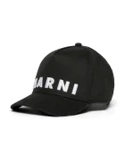 Marni Детска памучна шапка с козирка MF38U HAT