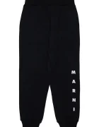 Marni Детски спортен панталон MP72U TROUSERS в черно с принт M01218