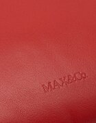 MAX&Co. чанта crossbody дамска от кожа MCAGIRAFFA червена 2626516067200