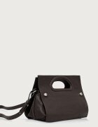 MAX&Co. чанта crossbody дамска от кожа MCLCALDAIA кафява 2628516021200