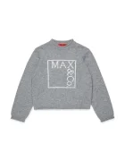 MAX&Co. Детски пуловер с вълна MAXK21F KNITWEAR