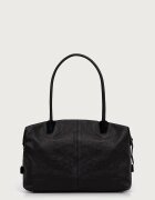MAX&Co. шопинг чанта дамска от кожа MCASAMBAG черна 2626516037200