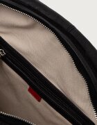 MAX&Co. шопинг чанта дамска от кожа MCASAMBAG черна 2626516037200