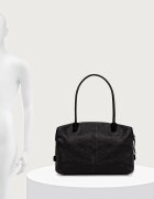 MAX&Co. шопинг чанта дамска от кожа MCASAMBAG черна 2626516037200