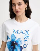 MAX&Co. тениска дамска от памук MCOMAMBO бяла 2616971034200
