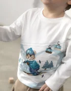 Mayoral блуза с дълги ръкави за бебе от памук бяла 2017