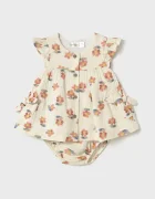Mayoral Newborn Бебешка памучна рокля