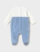 Mayoral Newborn бебешки гащеризон за бебе от памук син 2660