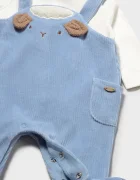 Mayoral Newborn бебешки гащеризон за бебе от памук син 2660