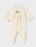Mayoral Newborn бебешки гащеризон за бебе с памук бежов 2752