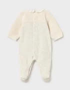 Mayoral Newborn бебешки гащеризон за бебе с памук бежов 2752