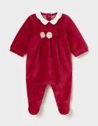 Mayoral Newborn бебешки гащеризон за бебе с памук червен 2752