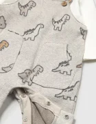 Mayoral Newborn бебешки гащеризон за бебе с памук сив 2661