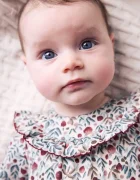 Mayoral Newborn бебешки гащеризон за деца от памук виолетов 2672