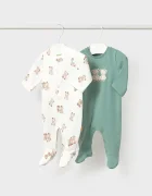 Mayoral Newborn бебешки гащеризон за спане за бебе 2 броя тюркоазен 2767