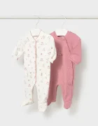 Mayoral Newborn бебешки гащеризон за спане за бебе от памук 2 броя розов 2751