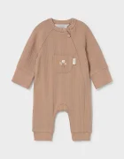 Mayoral Newborn бебешки гащеризон за спане за бебе с памук кафяв 2762
