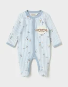 Mayoral Newborn бебешки гащеризон за спане за бебе с памук син 2768