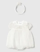 Mayoral Newborn Бебешки къс гащеризон