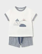 Mayoral Newborn Бебешки комплект с лен