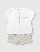 Mayoral Newborn Бебешки ленен комплект