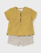 Mayoral Newborn Бебешки ленен комплект