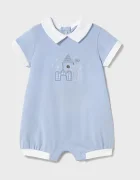 Mayoral Newborn Бебешки памучен къс гащеризон