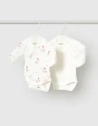 Mayoral Newborn боди за бебе с памук бежово 2747